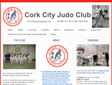 Tablet Screenshot of corkcityjudo.com